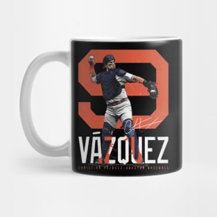 Christian Vazquez Houston Bold Number Mug